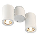Spot ENOLA B DOUBLE 2-Lampadine GU10 IP20, bianco dimmerabile