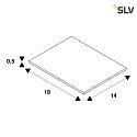 SLV Cornice di montaggio per luci DOWNUNDER PUR angolare, Grigio