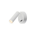Premium-LED Wandleuchte KARPO 30 WL, Single, 6W 3000K 360lm 40, mit Schalter, Wei