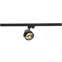 Projecteur triphas KALU TRACK adaptateur triphas inclus, rglable GU10 IP20, noir gradable