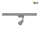 SLV Faretto trifase PURI TRACK regolabile GU10 IP20, argento-grigio dimmerabile