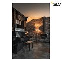 SLV Lampada da terra FENDA II TRIPOD con interruttore, senza paralume E27 IP20, Nero dimmerabile