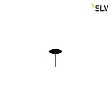 SLV Luminaire à suspension HELIA 30 PD version pour montage encastré, noir 