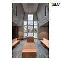 SLV Luminaire à suspension HELIA 30 PD version pour montage encastré, noir 
