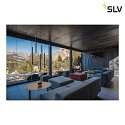 SLV Luminaire à suspension HELIA 30 PD version pour montage encastré, noir 