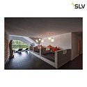 SLV Luci a sospesione ROTOBALL 25 PD piccolo, rotondo, con diffusore E27 IP20, argento-grigio dimmerabile