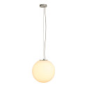 Pendant luminaire ROTOBALL 40, white, E27