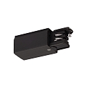 Alimentation triphas S-TRACK terre droite, noir