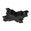 Connecteur en X triphas S-TRACK, noir