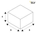 SLV Sospensione a soffitto trifase S-TRACK Nero