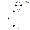 SLV WIRE TENSIONER, for TENSEO low-voltage wire system, 2 items, black