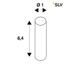 SLV ISOLIERVERBINDER, für TENSEO Niedervolt-Seilsystem, 2 Stück, schwarz
