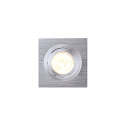 SLV PIREQ QPAR51 SQUARE DOWNLIGHT, square, max. 50W, incl. clip springs, brushed alu