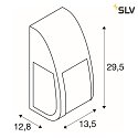 SLV Applique da esterno KERAS ELT E27 IP54, antracite
