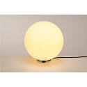 SLV Oggetto luminoso ROTOBALL 40 FL rotondo, con spina, medio, con diffusore E27 IP44, argento-grigio dimmerabile