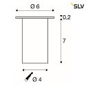 SLV Lumière encastrée TRAIL-LITE LED IP65, acier inoxydable 0,3W 10lm 3500K CRI >80
