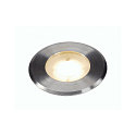 Outdoor LED Bodeneinbaustrahler DASAR® FLAT 80, IP67 IK08, 230V, Edelstahl gebürstet, begehbar, 7W 3000K 520lm 125°
