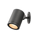 SLV Projecteur d'extrieur HELIA SPOT L avec prise de courant, dimmable, pivotant  la cardan IP66, anthrazit gradable