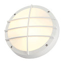 Wall luminaire BULAN GRID, round, E27, max. 2x25W, white