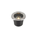SLV Projecteur encastr DASAR ES111 rond GU10 IP67, acier inoxydable, noir 