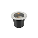SLV Projecteur encastr DASAR ES111 rond GU10 IP67, acier inoxydable, noir 