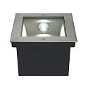Apparecchio da incasso a terra DASAR LED SQUARE asimmetrico IP67, Acciaio inossidabile