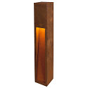 SLV Outdoor Stehleuchte RUSTY SLOT 80, IP44, E27 TC-DSE max. 11W, FeCSi-Stahl gerostet, 80cm
