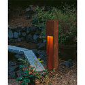 SLV Outdoor Stehleuchte RUSTY SLOT 80, IP44, E27 TC-DSE max. 11W, FeCSi-Stahl gerostet, 80cm