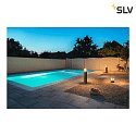 SLV Luce con piedistallo RUSTY® CONE 24 rotondo E14 IP54, ruggine dimmerabile