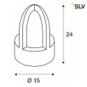 SLV Luce con piedistallo RUSTY® CONE 24 rotondo E14 IP54, ruggine dimmerabile
