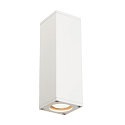Luminaire mural dextrieur THEO UP/DOWN QPAR51 angulaire, direct / indirect GU10 IP44, blanche gradable