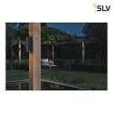 SLV Luminaire mural dextérieur THEO UP/DOWN QPAR51 angulaire, direct / indirect GU10 IP44, anthrazit gradable