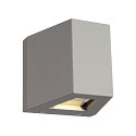LED Outdoor luminaire OUT BEAM LED Wall luminaire, double beam, 3000K, IP44, silver grey
