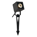 SLV Outdoor LED spot NAUTILUS 10 CUBE, IP65 IK04, 9W 3000K 520lm 45, anthracite