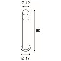 SLV Lampadaire d’extérieur C-POL cylindrique E27 IP44, anthrazit gradable SLV Lampadaire d’extérieur C-POL cylindrique E27 IP44, anthrazit gradable
