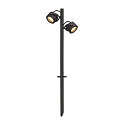 Lampe  piquet de terre SITRA 360 SL SPIKE  2 flammes, avec prise de courant, rglable GX53 IP44, anthrazit gradable
