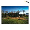 SLV Floor lamp F-POL, round, anthracite, E27