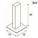 Luminaire d'allées H-POL TWIN 60 à 2 flammes, angulaire, câblé en continu IP55, anthrazit 