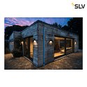 SLV Luminaire mural QUAD 1 XL angulaire IP44, anthrazit