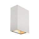 Luminaire mural QUAD 2 XL angulaire IP44, blanche