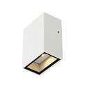 Luminaire mural QUAD 1 angulaire LED IP44, blanche
