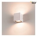 SLV Außenwandleuchte SITRA CUBE UP/DOWN, IP44 IK02, 2x GX53 TCR-TSE max. 9W, weiß