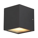 Luminaire mural dextrieur SITRA CUBE haut bas, forme en d GX53 IP44, anthrazit gradable