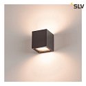 SLV Außenwandleuchte SITRA CUBE UP/DOWN, IP44 IK02, 2x GX53 TCR-TSE max. 9W, anthrazit