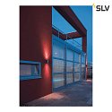 SLV Außenwandleuchte MYRA UP/DOWN, IP55 IK02, 2x GU10 max. 35W, Silbergrau