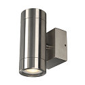 Luminaire mural d'extrieur ASTINA STEEL GU10 haut bas GU10 IP44, acier inoxydable