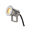 LED Bodenstrahler DASAR PROJECTOR LED Außenstrahler, 12-24V, 7W, 40°, 3000K, IP68, Edelstahl