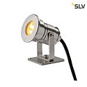 SLV LED Bodenstrahler DASAR PROJECTOR LED Außenstrahler, 230V, 5W, 40°, 3000K, IP67, Edelstahl