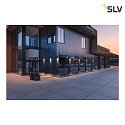 SLV Applique da esterno BIG THEO WALL Giù IP44, antracite