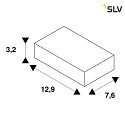 SLV LED Treiber, 50W, 1000mA, inkl. Zugentlastung, DALI dimmbar